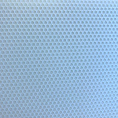 A close up of the light blue beeswax craft sheet 