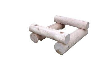 Cedar Single Log Hive Stand