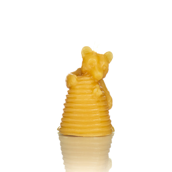 Bear on a Skep Candle