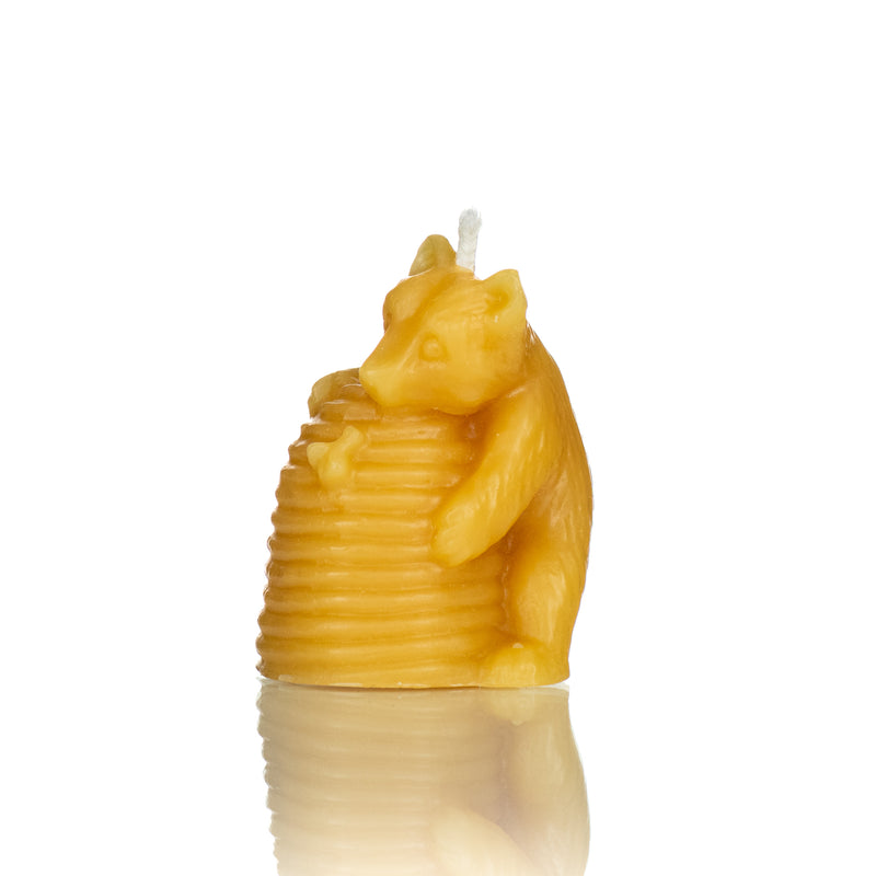Bear on a Skep Candle